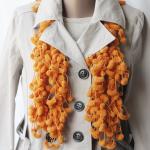 Orange Crochet Scarf