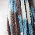 Crochet Scarf - Infinity Chunky Wool Blend -..